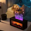 Fireplace Air Humidifier Waterless Auto-Off Aroma Diffuser for Home Decor Gift