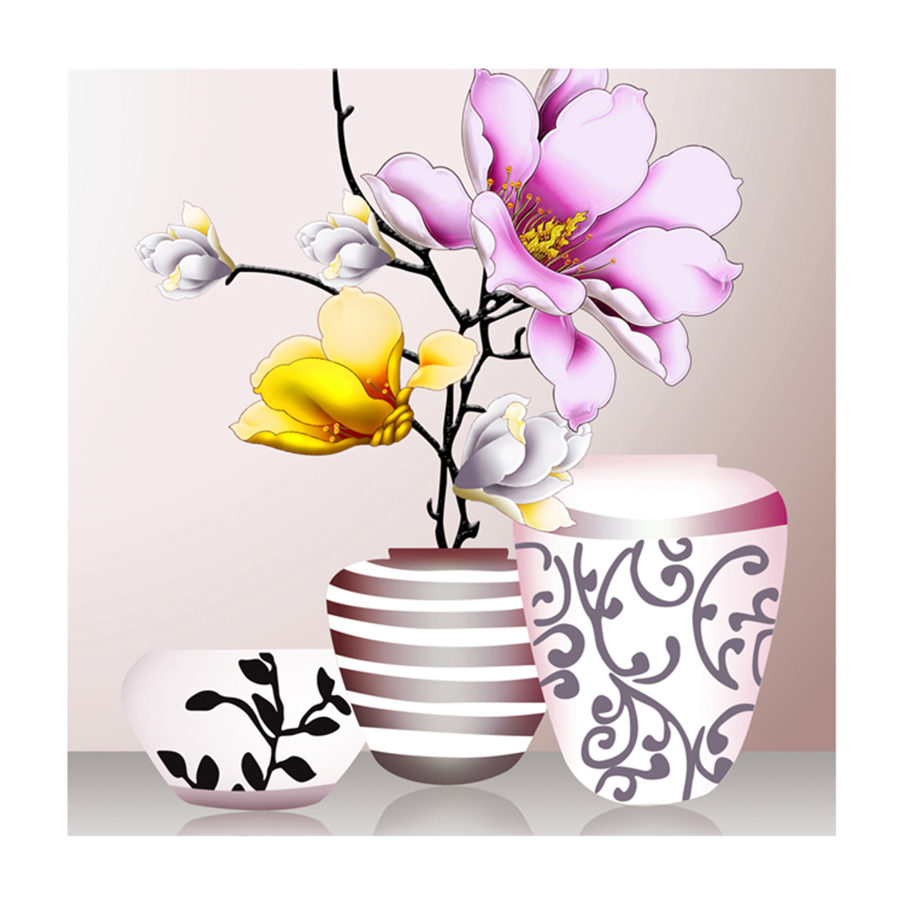 

Flower - 11CT Stamped Cross Stitch - 45*45CM, 501 Original