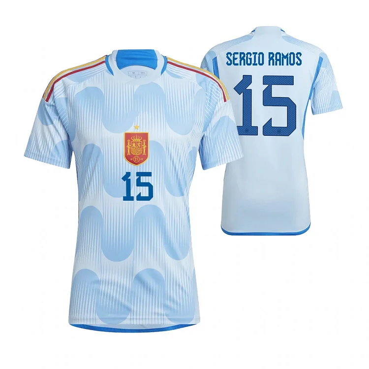 Spanien Sergio Ramos 15 Away Trikot WM 2022