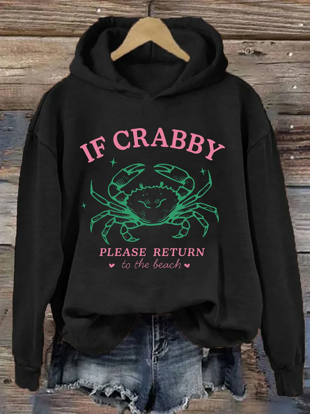 If Crabby Return To The Beach Hoodie