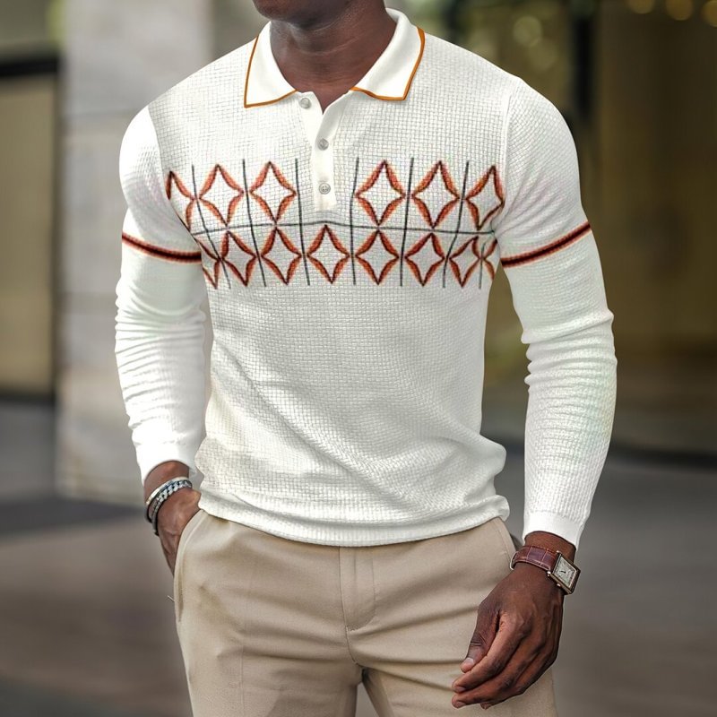 Men's casual fashion polo shirt