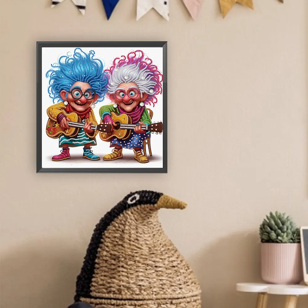 Diamond Painting - Partial Special Shaped Drill - Grandma(Canvas|30*30cm)