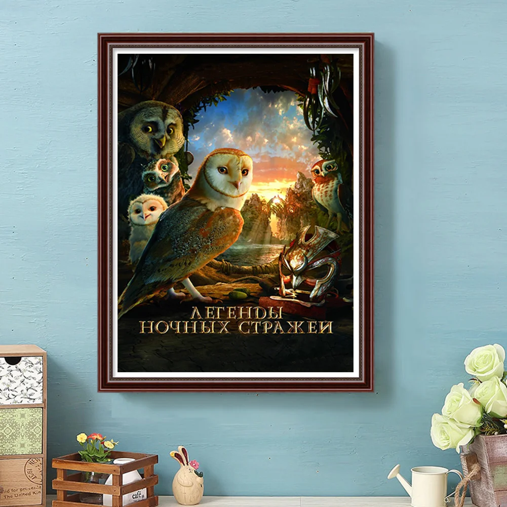 Full Round Diamond Painting 30*40cm - Night Guardian