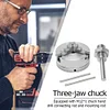 Z011 Metal 3 Jaws Manual Lathe Chuck Clamp Self-Centering Mini Drill Chuck