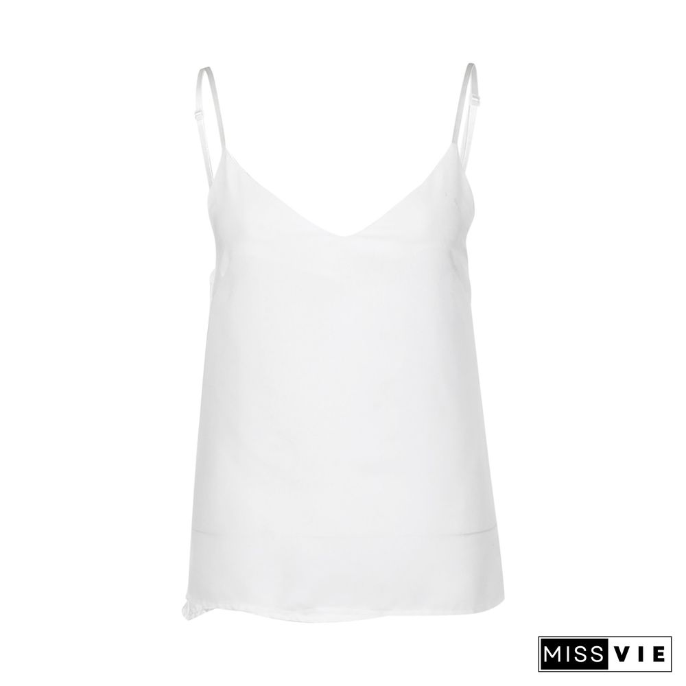 Oversized Sexy Spaghetti Strap Tops Vest Lace Female Camisole Tank Crop Summer Streetwear