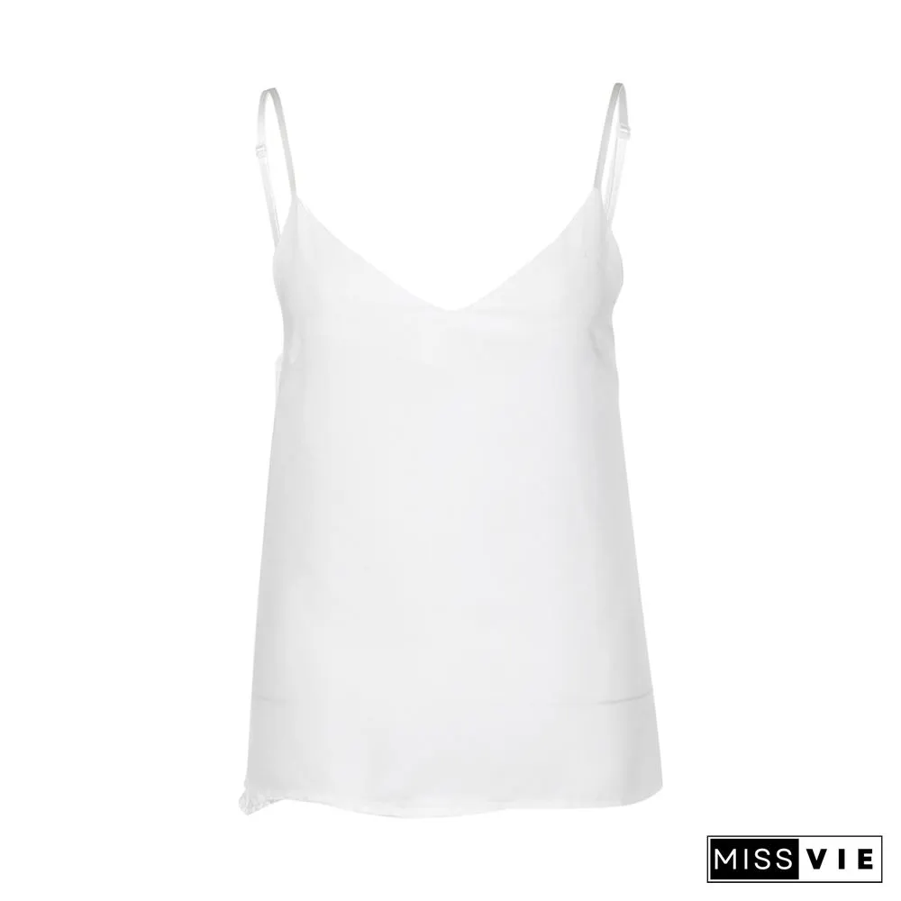 Oversized Sexy Spaghetti Strap Tops Vest Lace Female Camisole Tank Crop Summer Streetwear