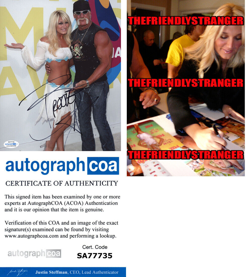 BROOKE HOGAN signed Autographed 8X10 Photo Poster painting c WWE Hulk Hogan SEXY Hot ACOA COA