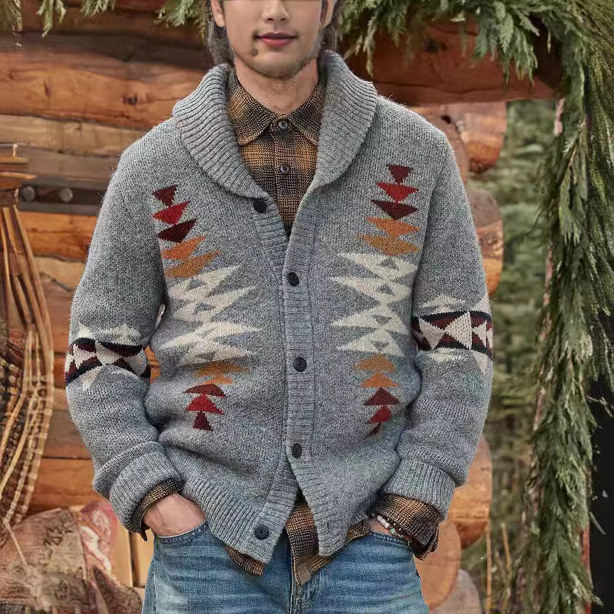 Men's Vintage Resort Knitted Cardigan