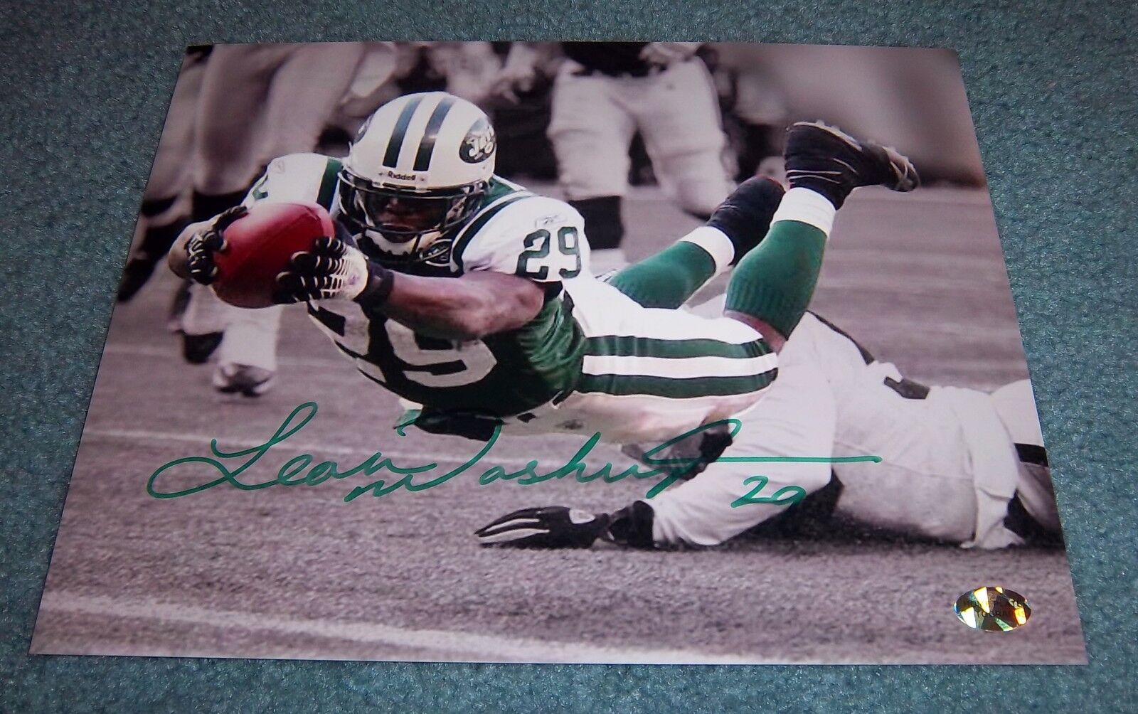 NY Jets Leon Washington Signed Autographed 8x10 Photo Poster painting Florida St B