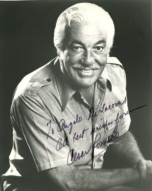 Handsome CESAR ROMERO Signed Photo Poster painting