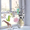 15pcs 2D Flat DIY Diamond Painting Keychain Double Sided Drill Keyrings (Animal)
