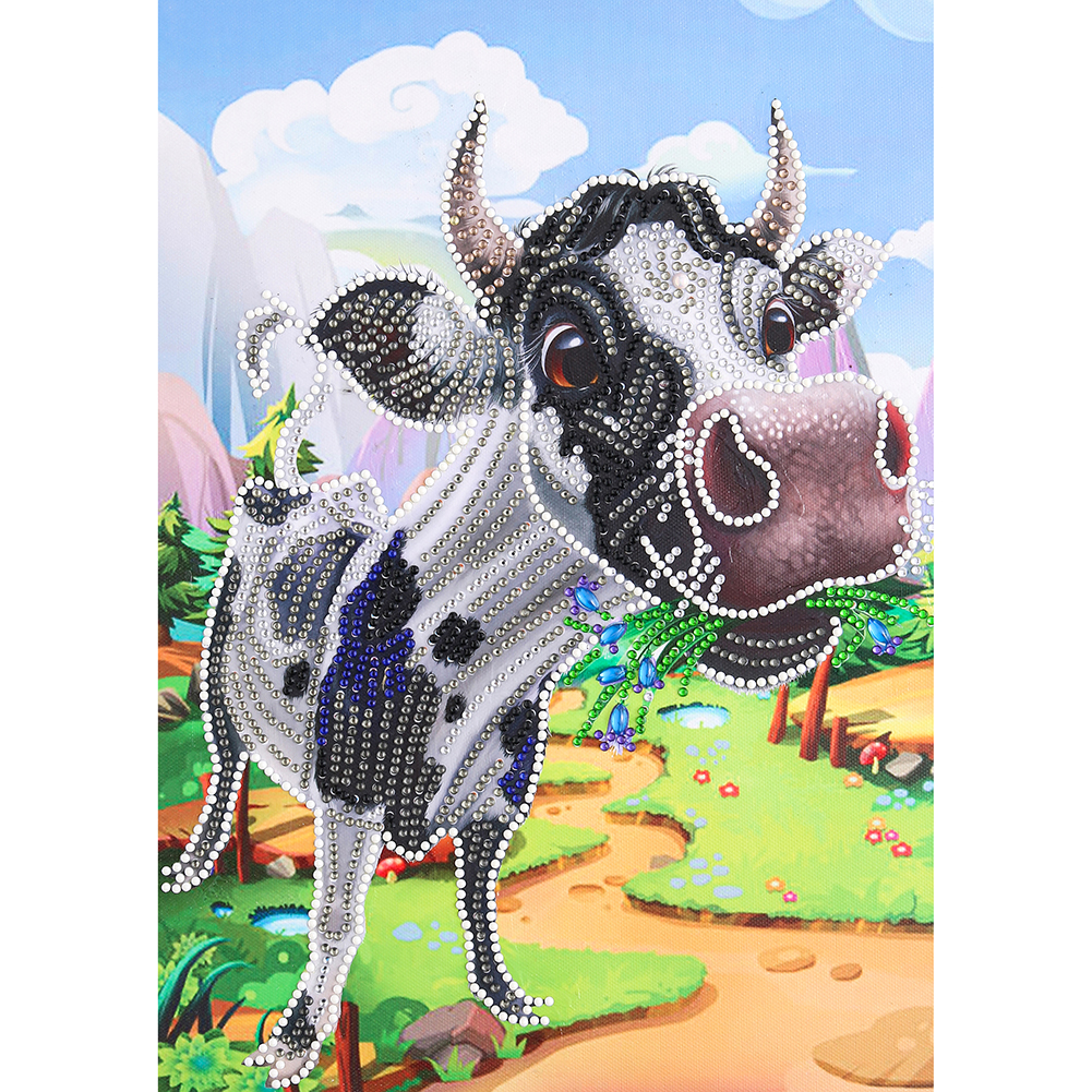 

Cow - Special Shaped Diamond Painting - 30*40CM, 501 Original