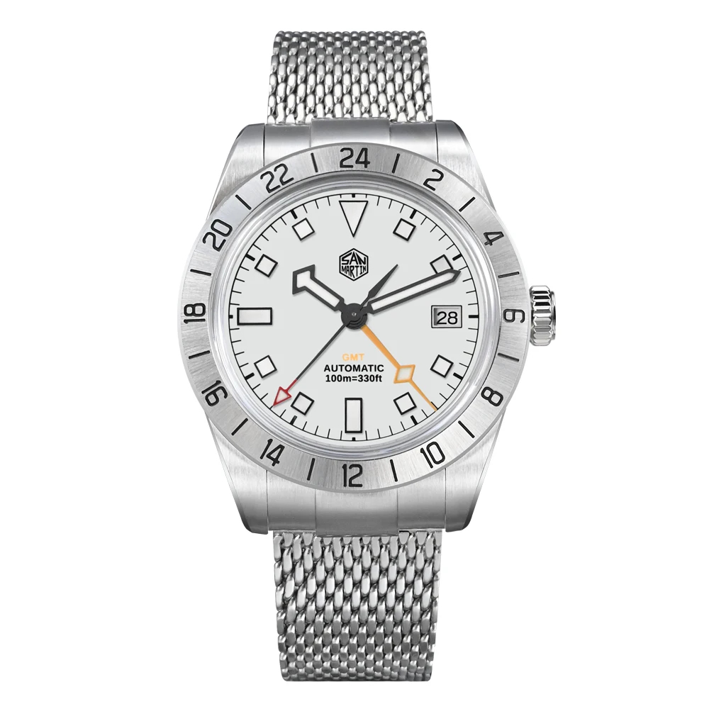 San Martin 39mm GMT Watch Luxury NH34 SN0135 San Martin Watch San Martin Watch