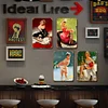 4pcs - Girl - Vintage Metal Signs(8*12Inch/12*16Inch)-Pin-up-girls