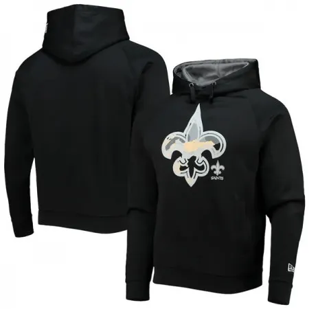 Men's New Orleans Saints Black Pullover Hoodie 5AKE
