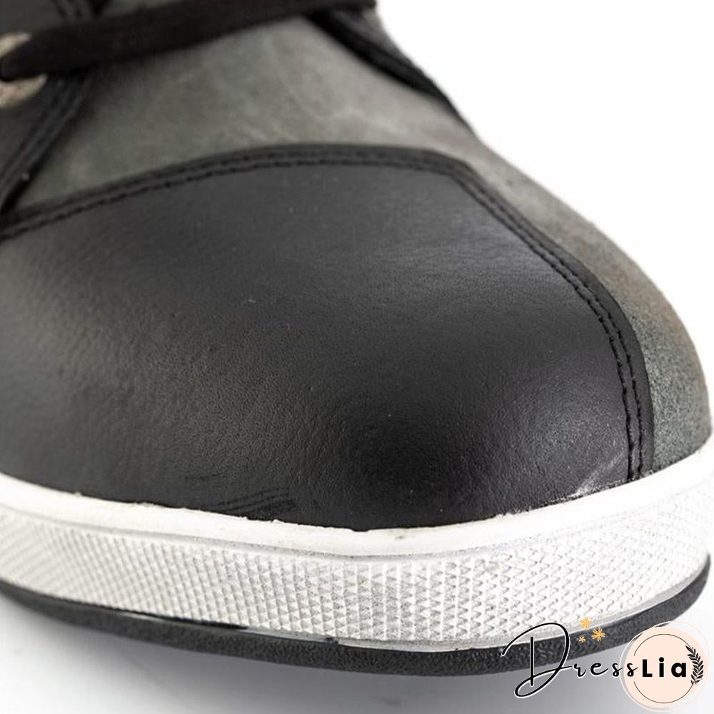 Retro casual motorcycle boots