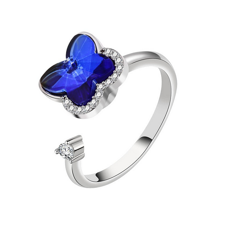 Butterfly Adjustable Anxiety Spinning Ring