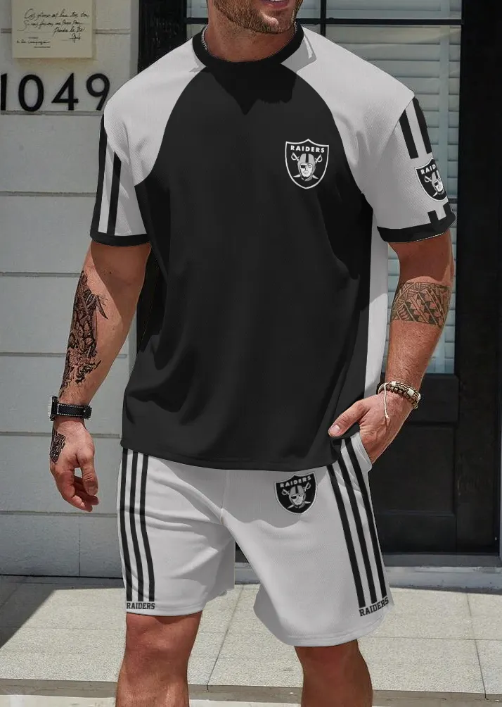Las Vegas Raiders Limited Edition Top And Shorts Two-Piece Suits
