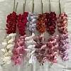 9 Heads Pink Purple Velvet Orchid Autumn Decor Artificial Flower