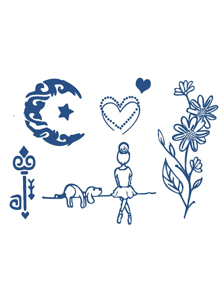 S01-40 herbal tattoo stickers ins wind juice vegetation tattoo simulation stickers durable waterproof men and women