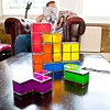 Tetris Lamp DIY Stackable Puzzle LED Night Light Table Lamp Mood Light Retro Night Light Multi-Shape Buildable Bedroom Living Room Decoration Home Lighting