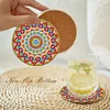 8pcs Mandala DIY Diamond Painting Wooden Coasters