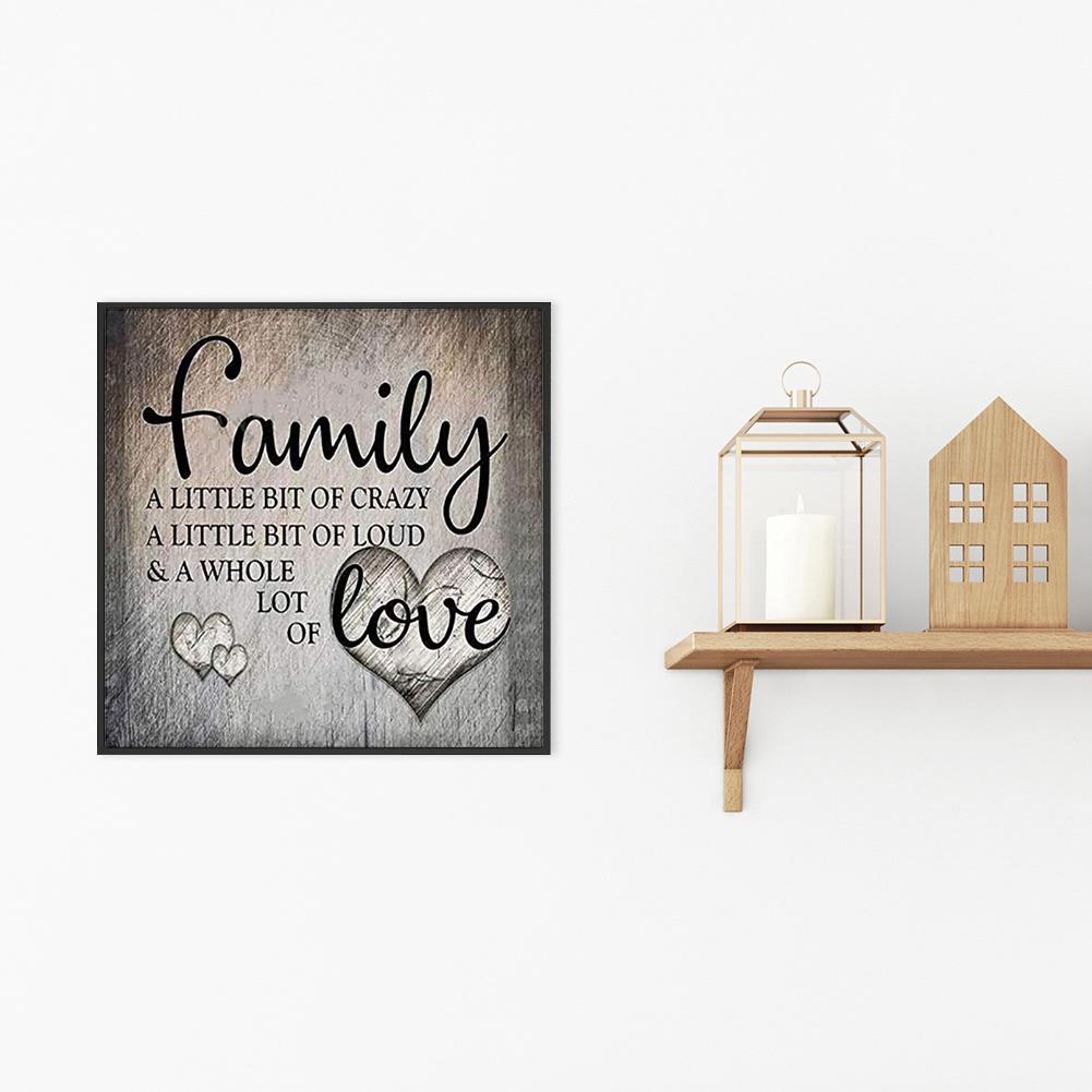 

(Multi-Size Round/Square) Family Lot of Love Quotes - Diamond Painting - 30*40CM/40*50CM, Square diamond 40*50cm, 501 Original