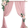 6/10FT Soft Chiffon Wedding Event Arch Curtains Table Runners