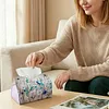 Jungle Birds DIY PU Diamond Painting Tissue Box Kit Desktop Tissue Holder with Rhinestone Diamond Desk Decorative Tissue Box for Adults Desktop Storage Organizer