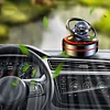 Solar Rotating Car Air Freshener Double Ring Air Aromatherapy (Black Sun)
