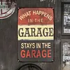 Garage - Panneaux en &eacute;tain m&eacute;tallique(20*30cm/30*40cm) - Garage