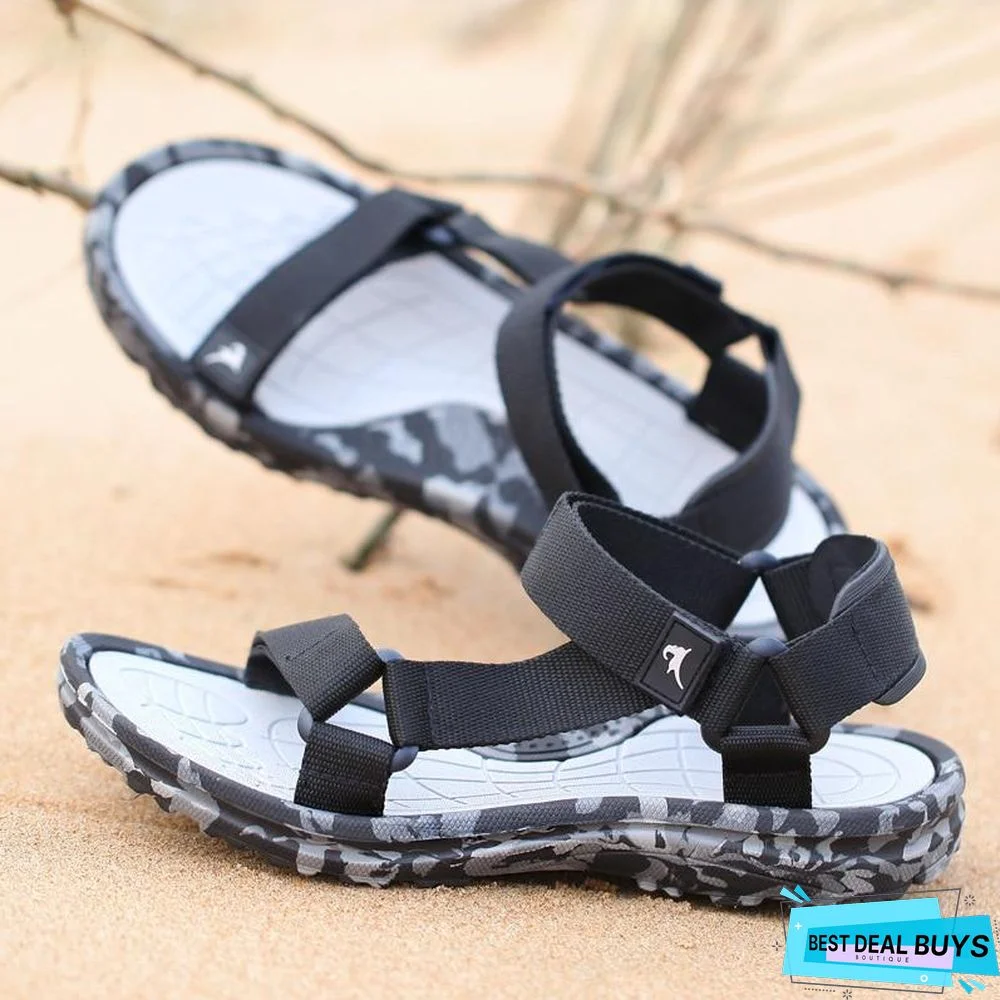 Men's Summer Beach Sandal Shoes Camouflage Water Slippers Flat Flip Flops