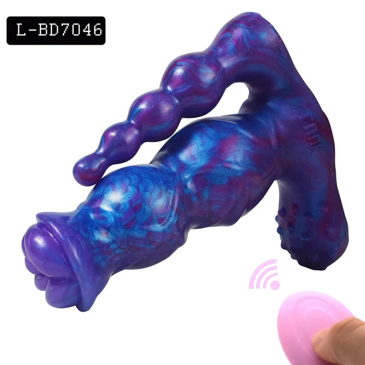 Artificial Pony Cock Automatic Vibrating Dildo Gourd Ball Female Masturbation Massage