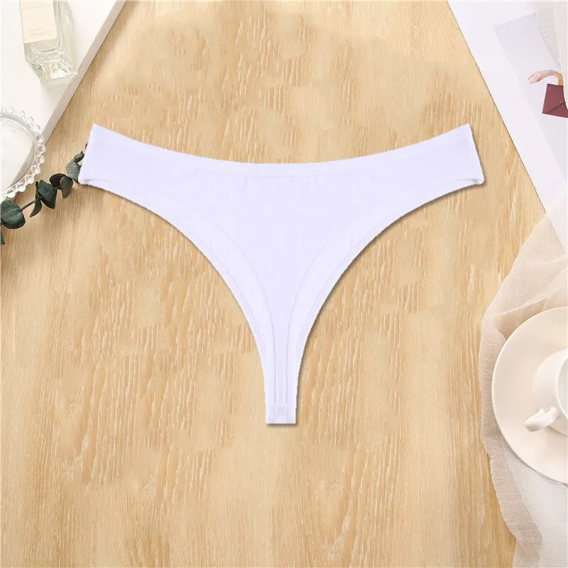 FINETOO Cotton Panties Women Solid Color Underpants M-XL Soft Briefs Girls Striped Underwear Comfortable Panties Female Lingerie