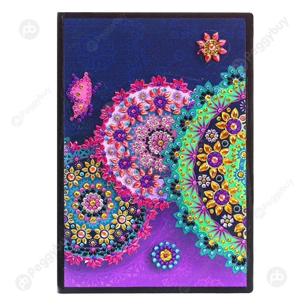 

Mandala-DIY Creative Diamond 50 Pages A5 Notebook, 501 Original