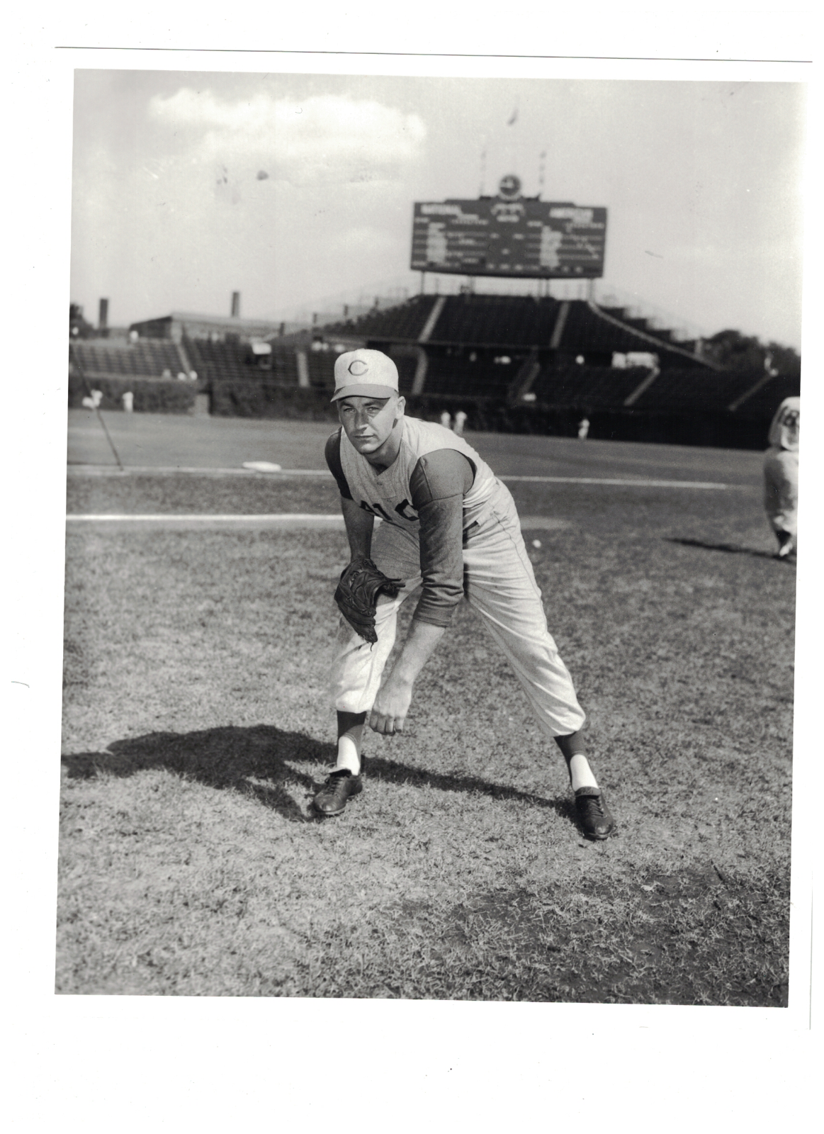 Jim Bailey Cincinnati Reds Vintage 8x10 George Brace Photo Poster painting RH2