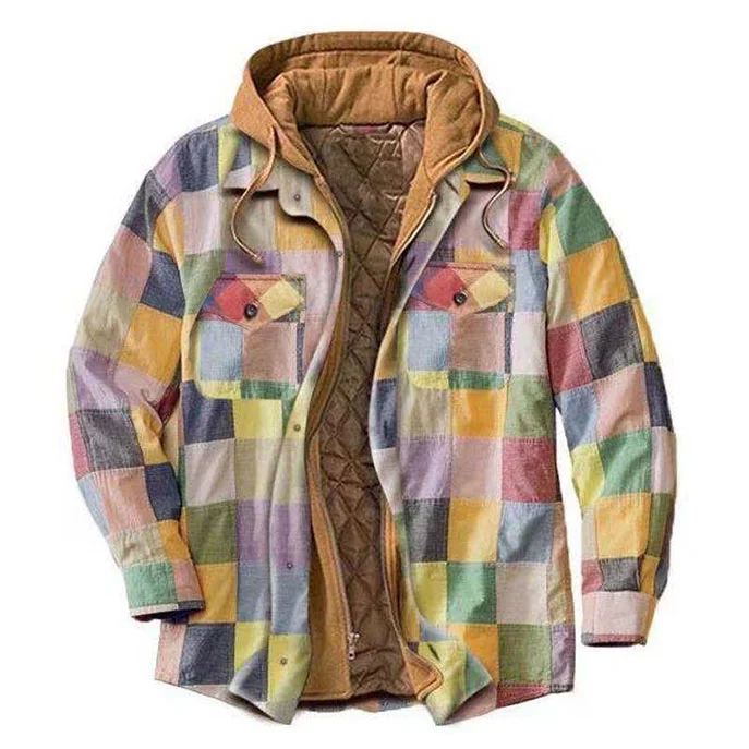 Flannel Hooded Jacket