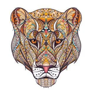 Jeffpuzzle™-JEFFPUZZLE™ Cold Tiger Head Jigsaw Puzzle