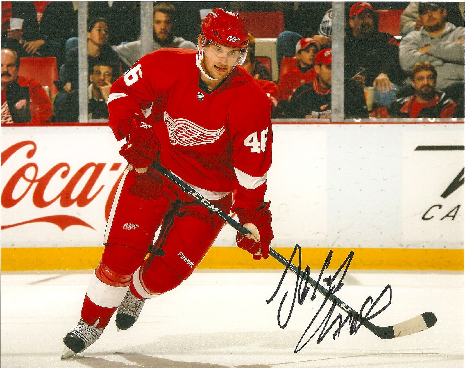 Detroit Red Wings Jakub Kindl Signed Autographed 8x10 COA