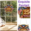 Diamond Painting Single-Sided Acrylic USA 250th Hanging Pendant Sun Catcher for Home Garden Wall Door