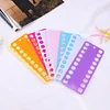 10pcs Cross Stitch Thread Holder Storage Tool User-Friendly Design Winder Color Plastic Board 20 Holes Needlework Project Card