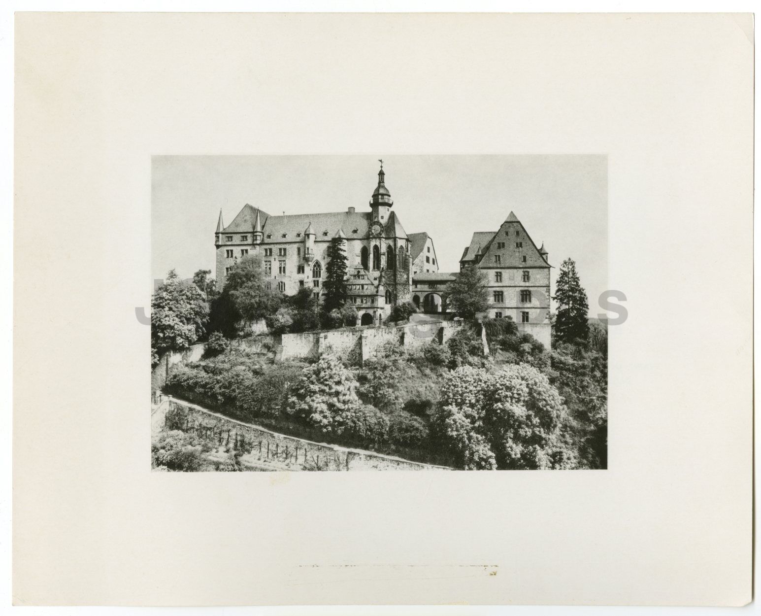 German History - Marburger Schloss, Marburg Castle - Vintage 8x10 Photo Poster paintinggraph