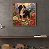 Diamond Painting -5D Full Round Drill Bernese Mountain Dog Puppy(40x40cm)