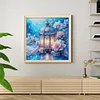 (US Only)Lantern Print Cross Stitch Kit 75x75cm DIY 14CT Egyptian Cotton Embroidery Art