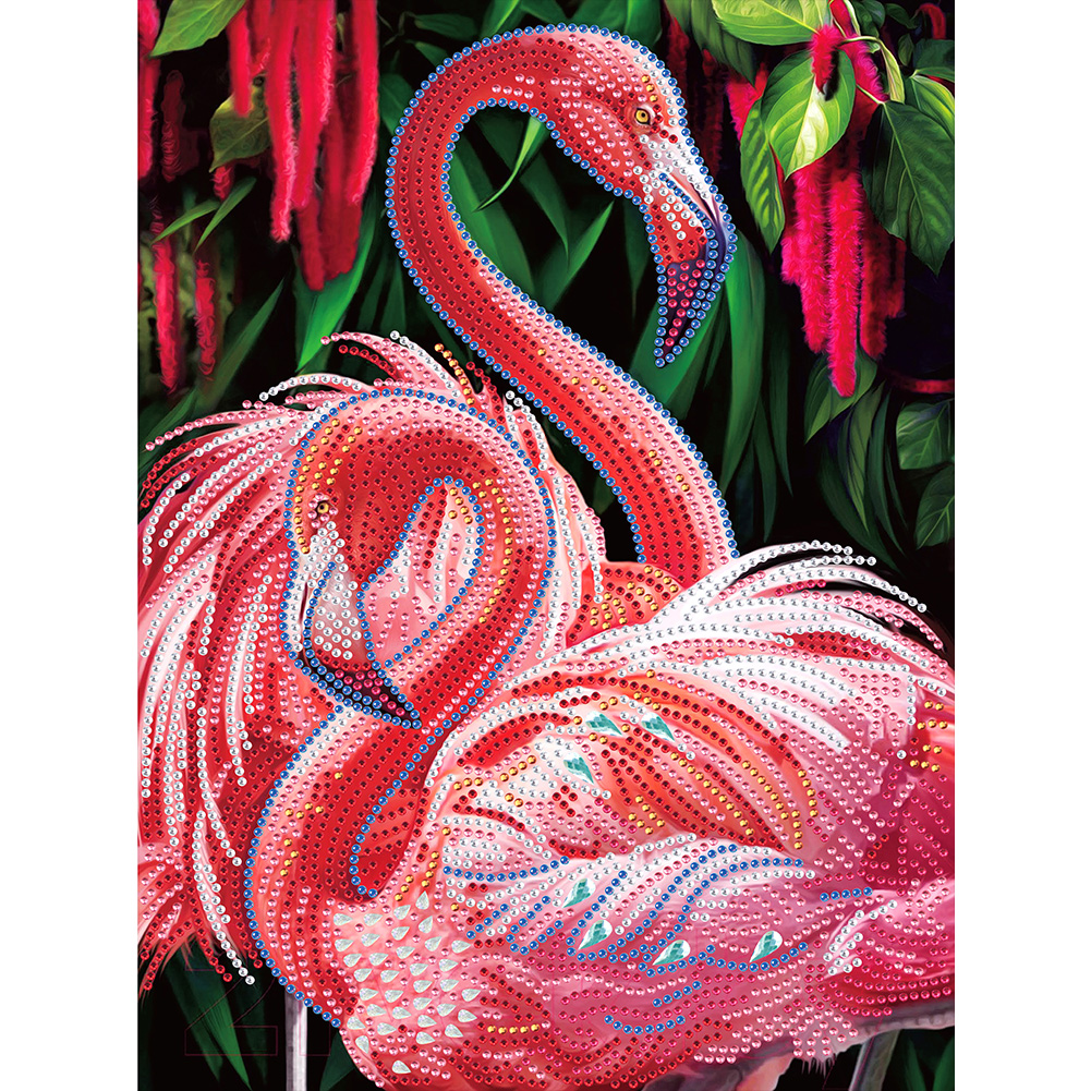 

Flamingo - Special Shaped Diamond Painting - 30*40CM, 501 Original