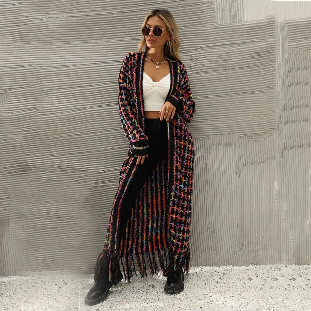 Boho Rainbow Cardigan: Stylish, Cozy, and Chic