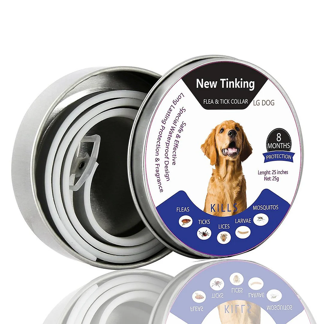 Flea Collar, Tick Collar For Dog Cat Tie, Adjustable Waterproof Protection