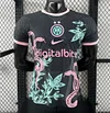 Player Version 2025-2026 Inter Milan Black with Snake and Floral Pattern Shirt