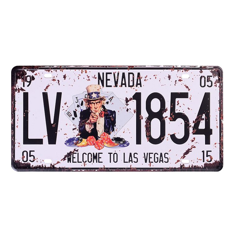 15*30cm - LV 1854 - Car License Tin Signs/Wooden Signs