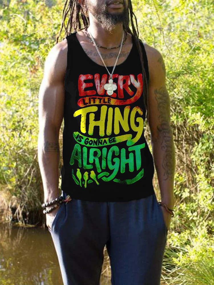 Men's Every Little Thing Is Gonna Be Alright Tank Top